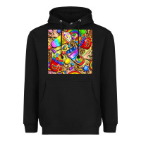 Black lgbtq pride coffee cups with leopard seamless pattern bbs Heavyweight Hoodie - BundleAndBundleShop