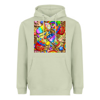 Matcha lgbtq pride coffee cups with leopard seamless pattern bbs Heavyweight Hoodie - BundleAndBundleShop