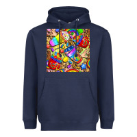 Navy lgbtq pride coffee cups with leopard seamless pattern bbs Heavyweight Hoodie - BundleAndBundleShop