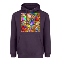 Plum lgbtq pride coffee cups with leopard seamless pattern bbs Heavyweight Hoodie - BundleAndBundleShop