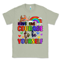Matcha courage to be yourself rainbow message Classic Tee - LillyAllenDesigns