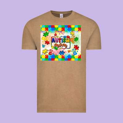 Autism Mom Vintage Tee Designed By Lillyallendesigns