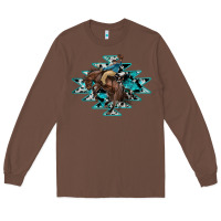 Chestnut western cowboy Long Sleeve Tee - RanaPortraitStore
