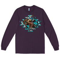 Plum western cowboy Long Sleeve Tee - RanaPortraitStore