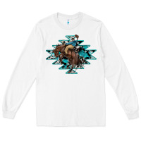 White western cowboy Long Sleeve Tee - RanaPortraitStore