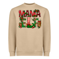 Mushroom Christmas Mama Elf Heavyweight Sweatshirt - NancyCooperArtShop