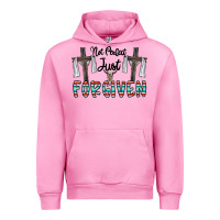 Fuchsia Pink no perfect just forgiven Urban Hoodie - CowhideDigitalArt