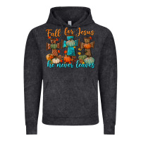 Vintage Black fall for jesus he never leaves Vintage Hoodie - BundleAndBundleShop