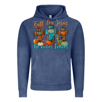 Vintage Denim fall for jesus he never leaves Vintage Hoodie - BundleAndBundleShop