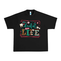 Black Dental life leopard frame Urban Heavy Tee - LillyAllenDesigns
