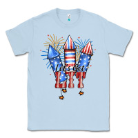 Dusty Blue Let's Get Lit Classic Tee - RanaPortraitStore
