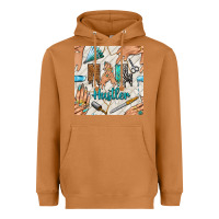 Meerkat hail hustler and nail art hands with glitter polish seamless pattern b Heavyweight Hoodie - BundleAndBundleShop