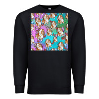 Black Easter Bunny With Truck Seamless Pattern Premium Sweatshirt - BundleAndBundleShop