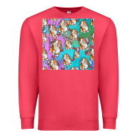 Cardinal Easter Bunny With Truck Seamless Pattern Premium Sweatshirt - BundleAndBundleShop