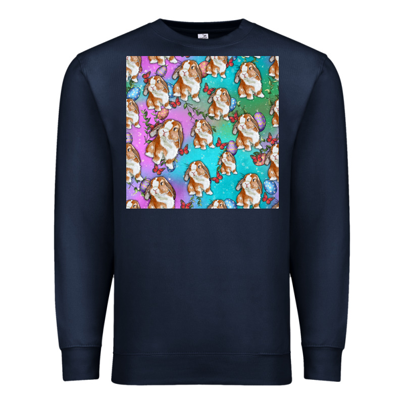 Easter Bunny With Truck Seamless Pattern Premium Sweatshirt by BundleAndBundleShop | Teevron