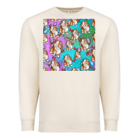 Sandshell Easter Bunny With Truck Seamless Pattern Premium Sweatshirt - BundleAndBundleShop
