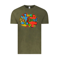 Vintage Olive be kind autism Vintage Tee - LillyAllenDesigns