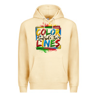 Pina Colada color outside the lines autism Premium Hoodie - OliviaCreatesArt