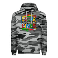 Slate Camo color outside the lines autism Premium Hoodie - OliviaCreatesArt
