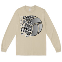 Mushroom I Know I Play Like A Girl Try To Keep Up Volleyball Long Sleeve Tee - Bettercallsaul