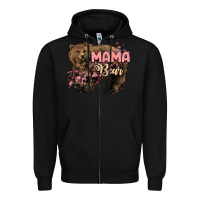 Black Mama bear mother's day Zipper Hoodie - HowdyJamesFarm