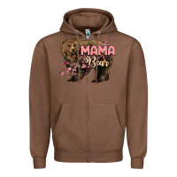 Chestnut Mama bear mother's day Zipper Hoodie - HowdyJamesFarm