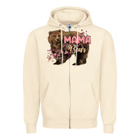 Sandshell Mama bear mother's day Zipper Hoodie - HowdyJamesFarm