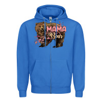 Mama Bear Mother's Day Zipper Hoodie | Teevron
