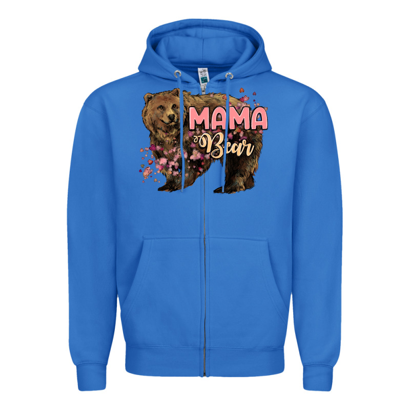 Mama Bear Mother's Day Zipper Hoodie by HowdyJamesFarm | Teevron