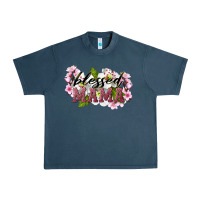 Midnight Navy Blessed Mama Urban Heavy Tee - LillyAllenDesigns