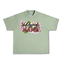 Oil Green Blessed Mama Urban Heavy Tee - LillyAllenDesigns