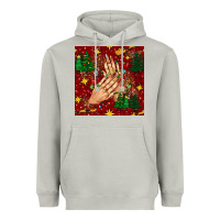 Moon Dust christmas nails and trees with leopard and plaid seamless pattern bbs Heavyweight Hoodie - BundleAndBundleShop