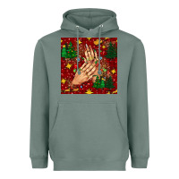 Christmas Nails And Trees With Leopard And Plaid Seamless Pattern Bbs Heavyweight Hoodie | Teevron