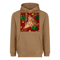 Toasted Coconut christmas nails and trees with leopard and plaid seamless pattern bbs Heavyweight Hoodie - BundleAndBundleShop