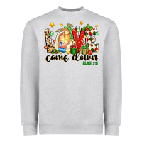 Heather Grey love came down luke 2 11 Heavyweight Sweatshirt - texasbilliewilder