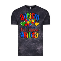 Cloud Black autism is not a disability it's a different abilit Vintage Tee - LillyAllenDesigns