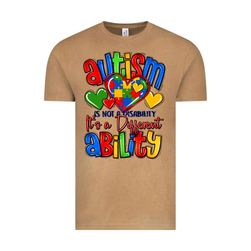 Autism Is Not A Disability It's A Different Abilit Vintage Tee by LillyAllenDesigns | Teevron