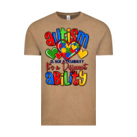 Vintage Coffee autism is not a disability it's a different abilit Vintage Tee - LillyAllenDesigns