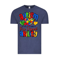 Vintage Denim autism is not a disability it's a different abilit Vintage Tee - LillyAllenDesigns