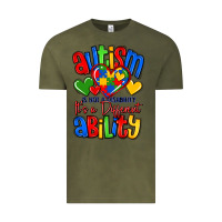Vintage Olive autism is not a disability it's a different abilit Vintage Tee - LillyAllenDesigns