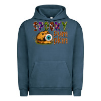 Pigment Midnight Navy spooky pumpkin Urban Hoodie - SublimationCraftShop