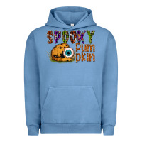 Pigment Pebble Blue spooky pumpkin Urban Hoodie - SublimationCraftShop