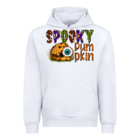 White spooky pumpkin Urban Hoodie - SublimationCraftShop