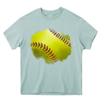Arona leopard softball patch Heavy Core Tee - Jasminsmagicworld