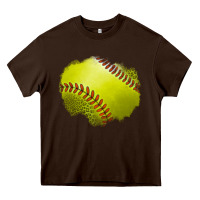 Leopard Softball Patch Heavy Core Tee | Teevron