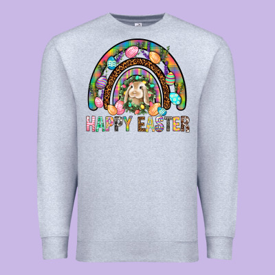Happy Easter Rainbow Premium Sweatshirt Designed By Bundleandbundleshop