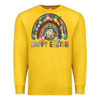 Lemon Happy Easter Rainbow Premium Sweatshirt - BundleAndBundleShop
