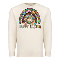 Sandshell Happy Easter Rainbow Premium Sweatshirt - BundleAndBundleShop