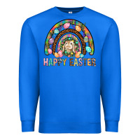 True Royal Happy Easter Rainbow Premium Sweatshirt - BundleAndBundleShop