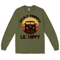 Army Green Stay Trippy Lil Hippy Long Sleeve Tee - Bettercallsaul